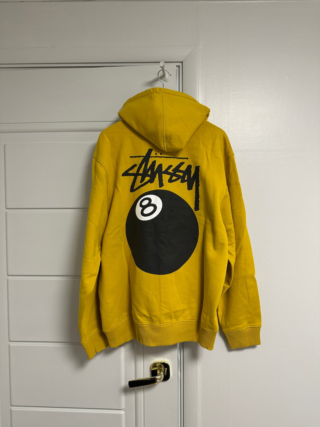 스투시 에잇볼 후드티 옐로우 노랑 머스타드 8볼 후디 레어 희귀 상품이미지1
