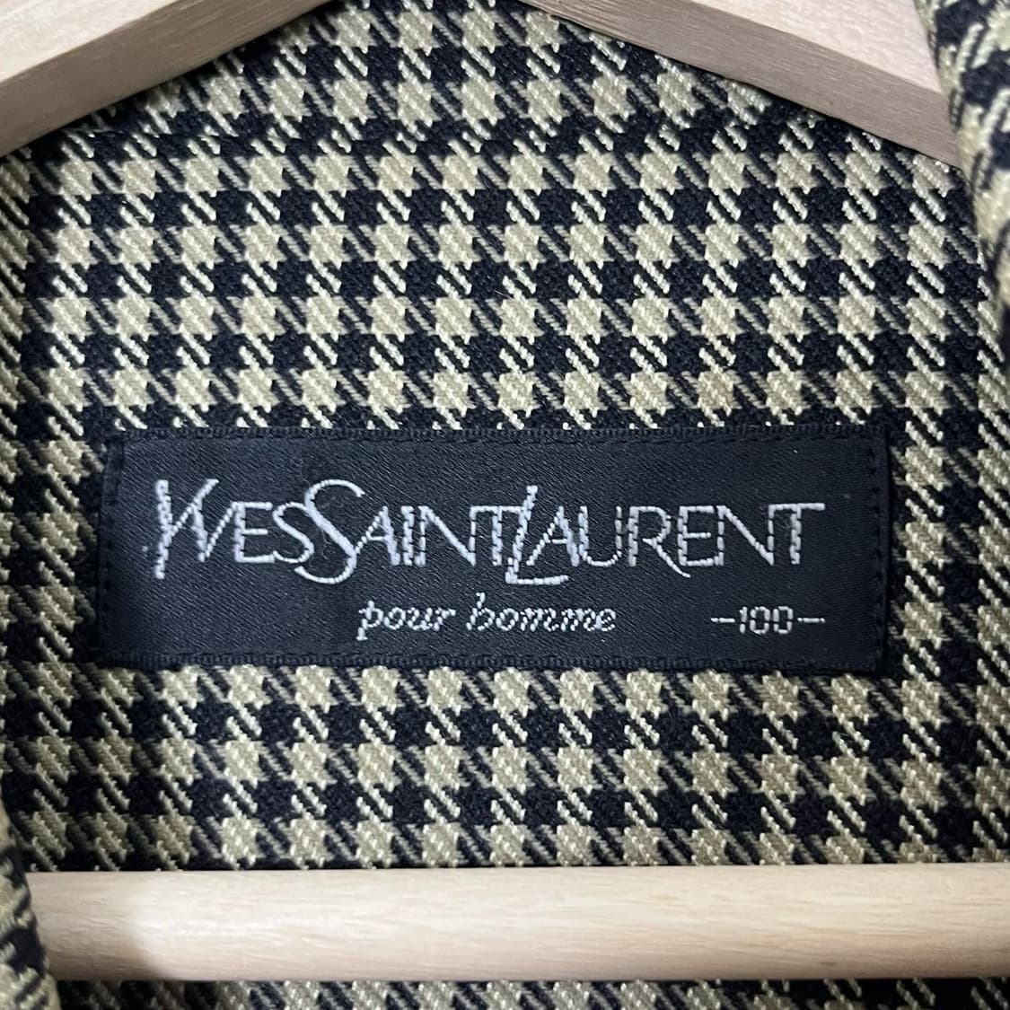 입생로랑 블랙체크 카라 자켓 상품이미지5