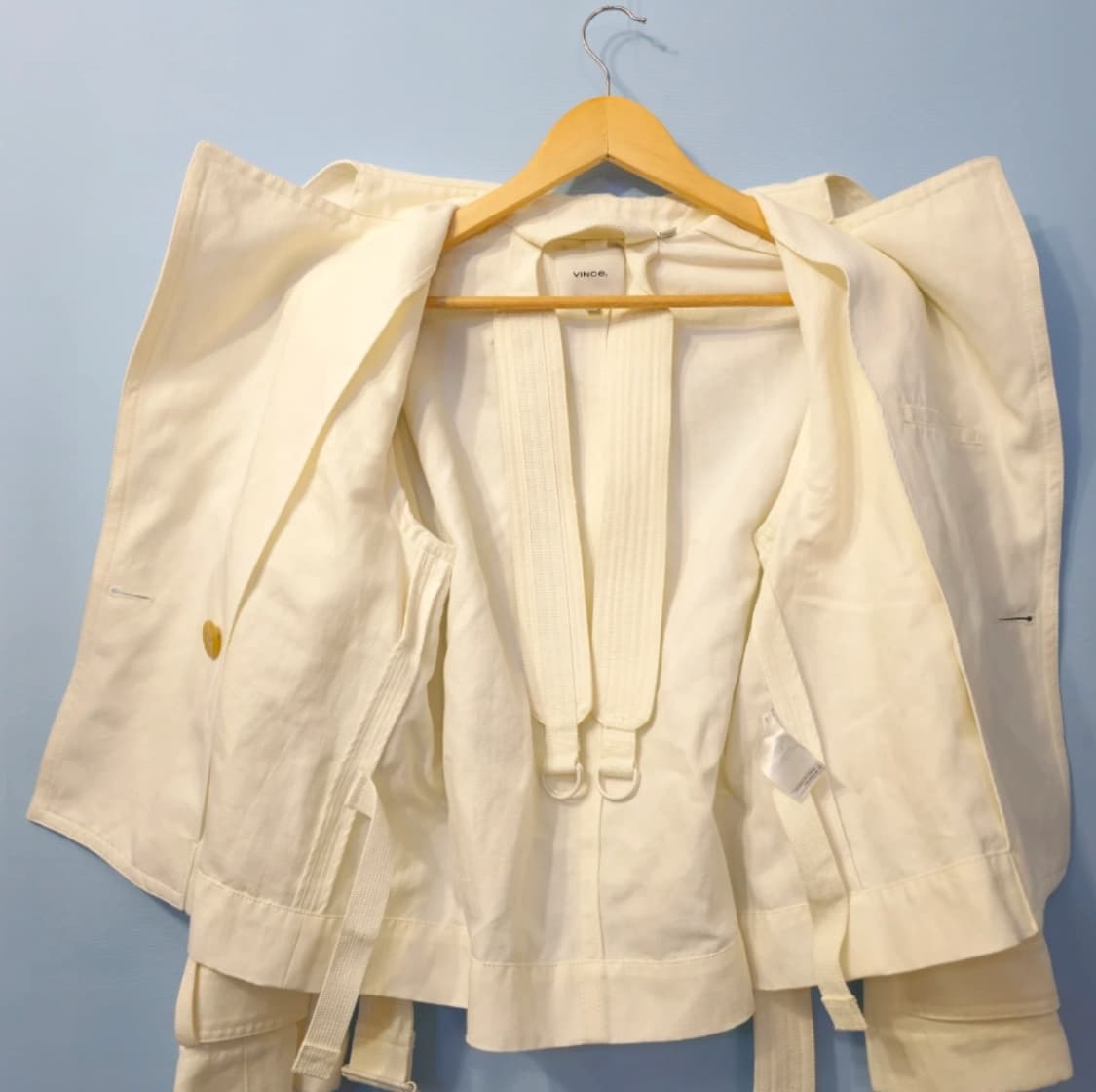 Vince 빈스 라펠 벨티드 숏 자켓 ~55 상품이미지5