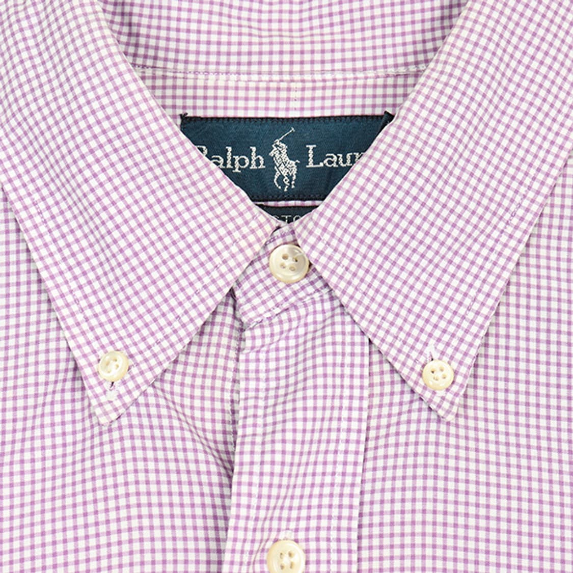 폴로랄프로렌 포니 깅엄 체크 하프 셔츠 (S) 상품이미지6