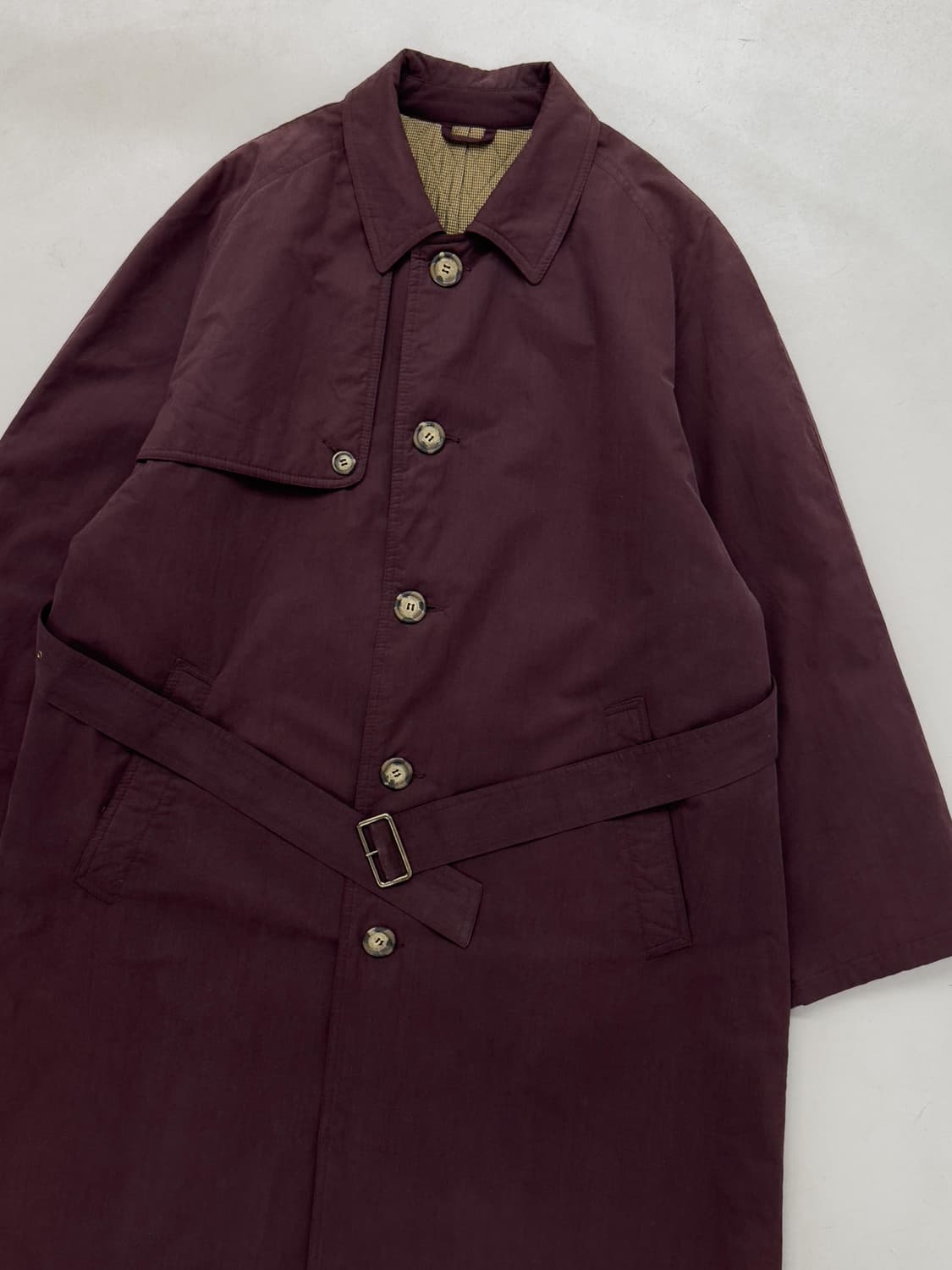 90년대 조르지오 아르마니 발마칸 퀼팅 코트 상품이미지3