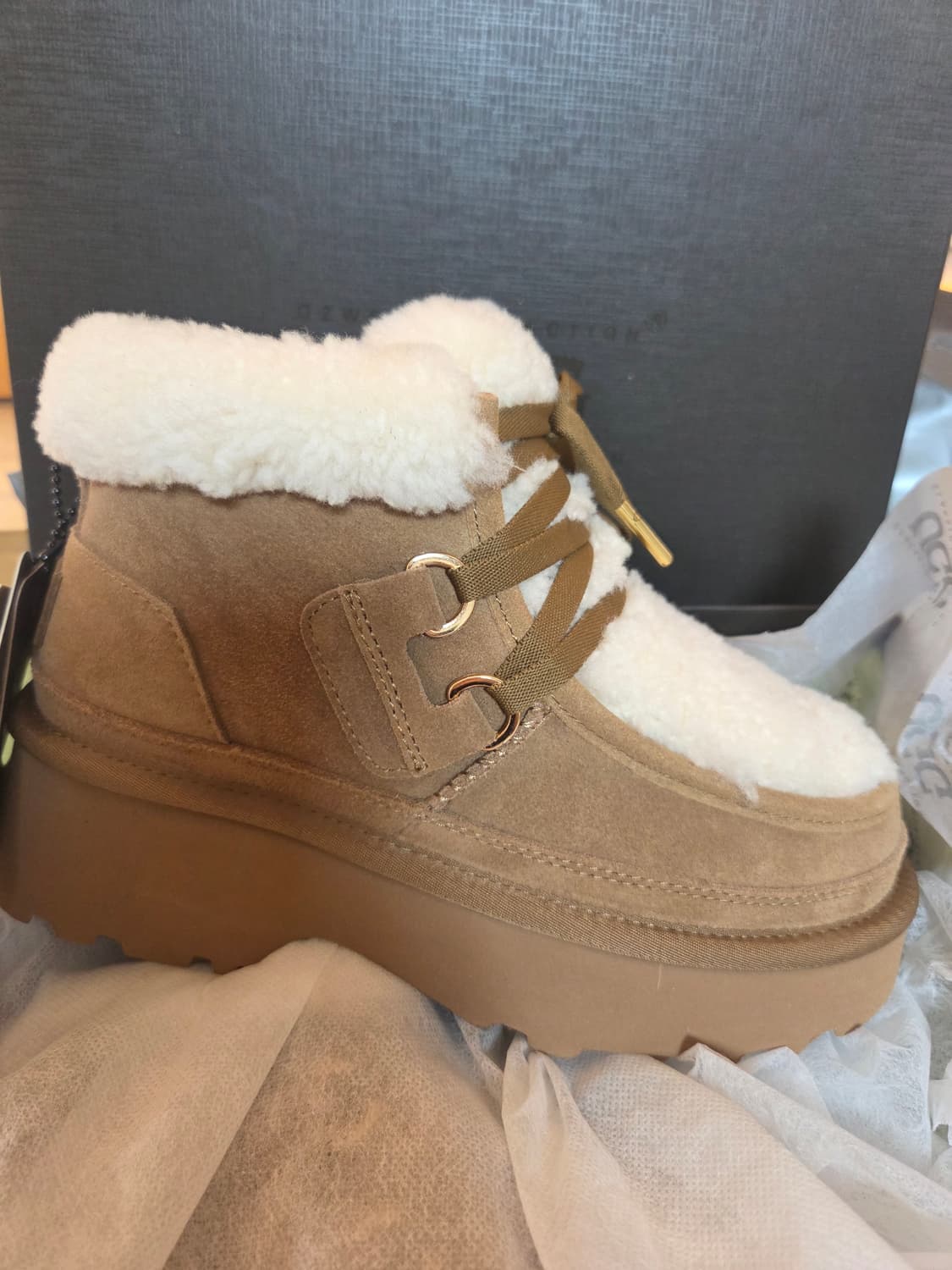 호주어그웨어 25FW 기나 레이스업 양털부츠 230 상품이미지3