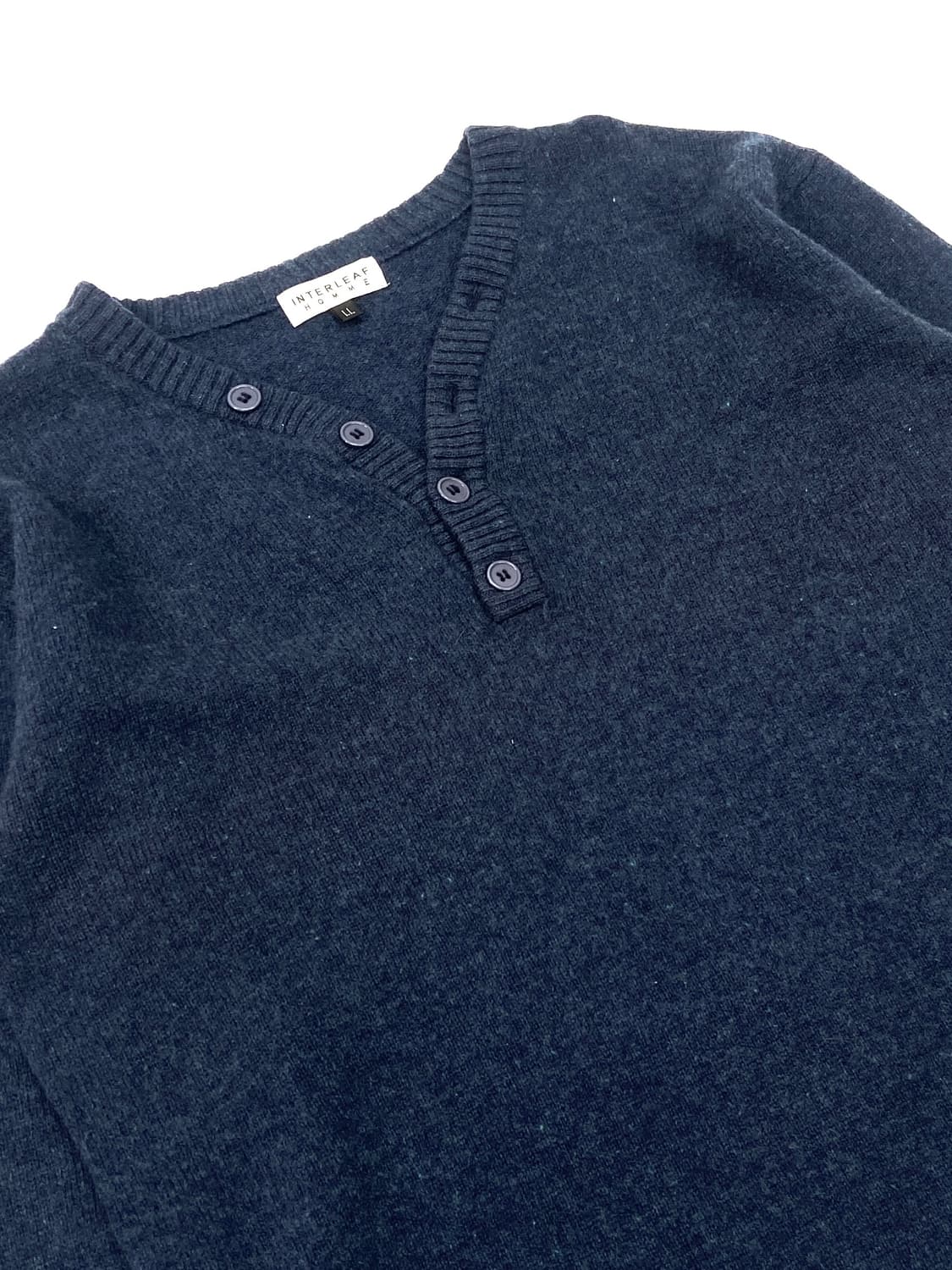 JPN Blue henry neck knit 상품이미지3