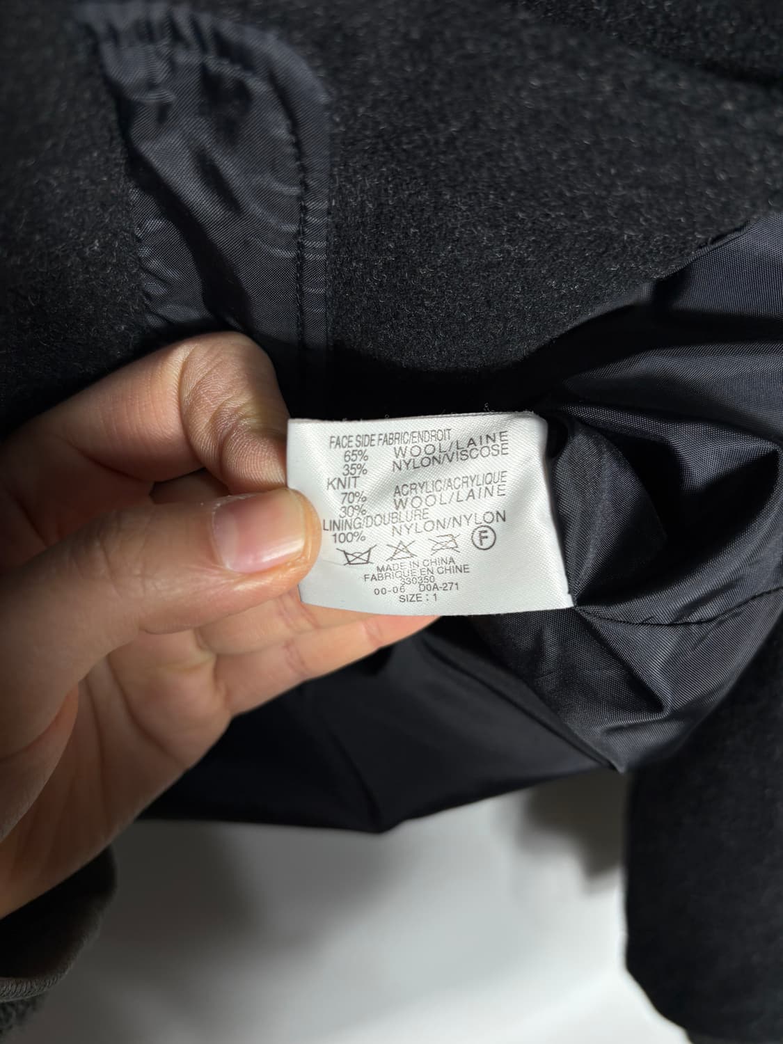 차콜 울 자켓 상품이미지3