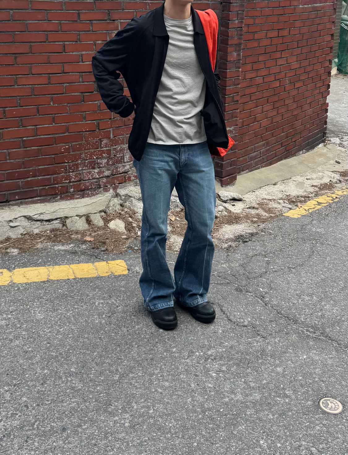 코스 울 저지 보머 재킷 상품이미지4