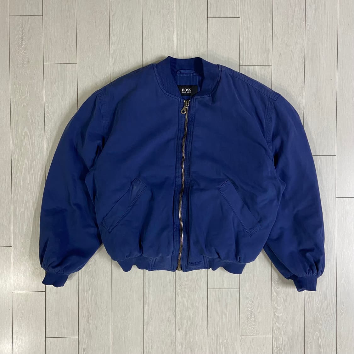 [L] 80s 휴고보스 Hugo Boss 봄버 블루종 자켓 상품이미지1