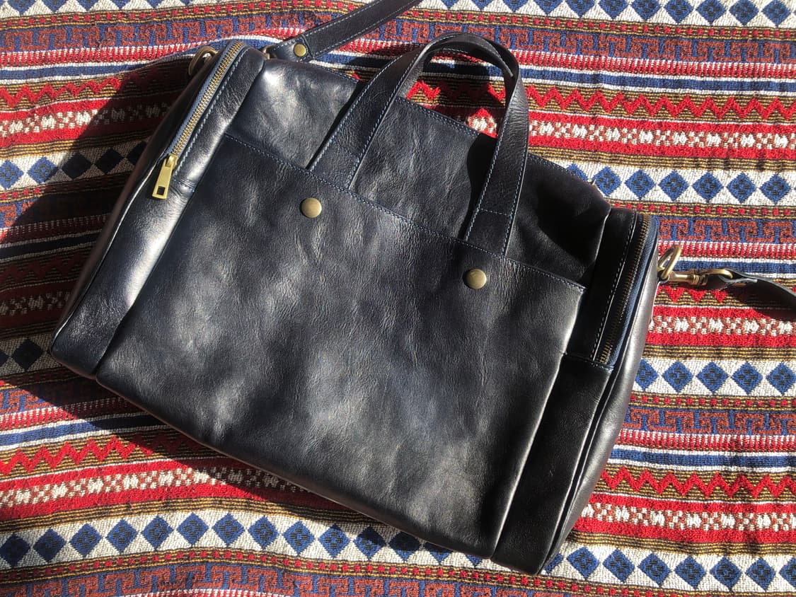 이탈리아 빈티지 네이비 브리프케이스 상품이미지2