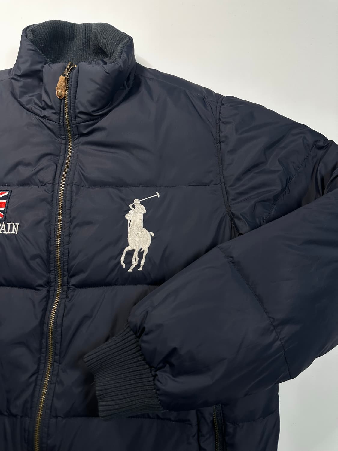 폴로 빅포니 브리튼 다운 패딩 네이비 XL 상품이미지3