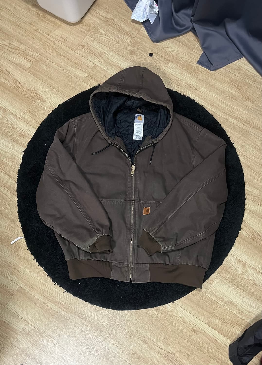 칼하트 J280 덕 액티브 후드 자켓 다크브라운  상품이미지1