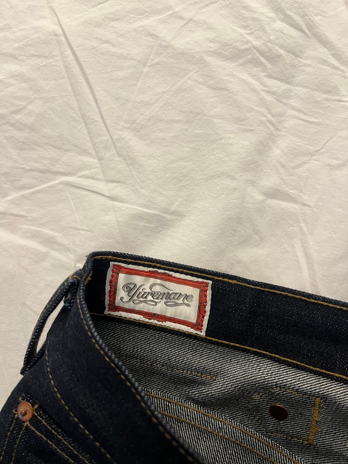 yuremane 18oz 셀비지 데님 / 2사이즈 (32) / 인디고 상품이미지5