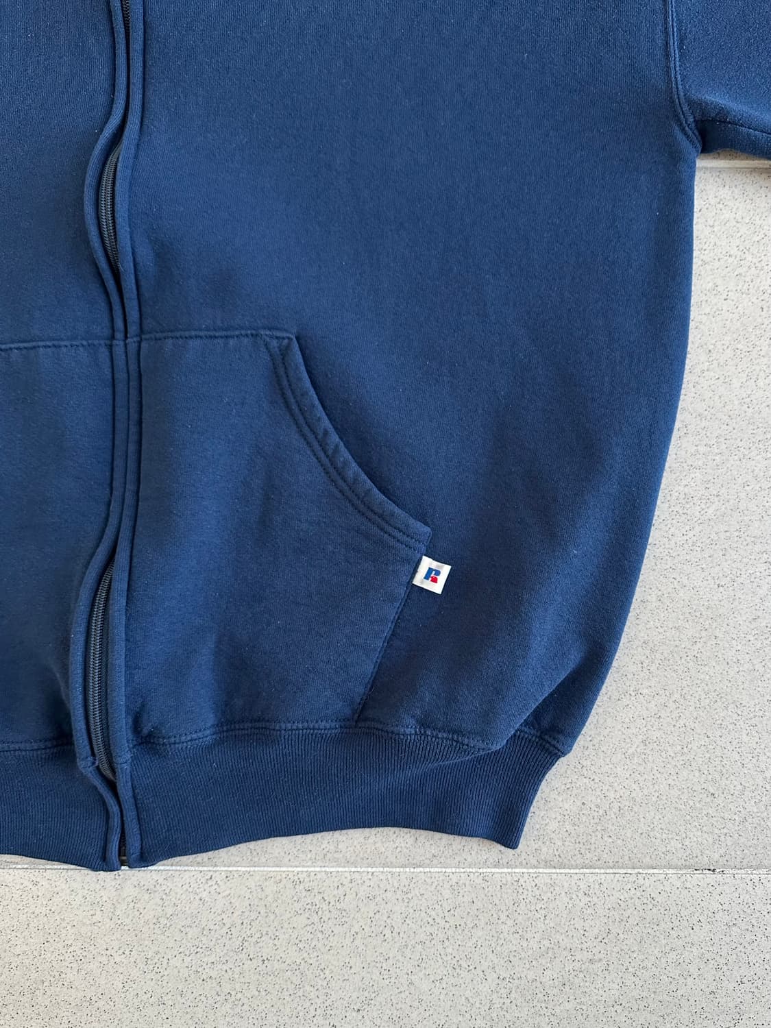 90s 빈티지 러셀 후드집업 네이비 XL 상품이미지3