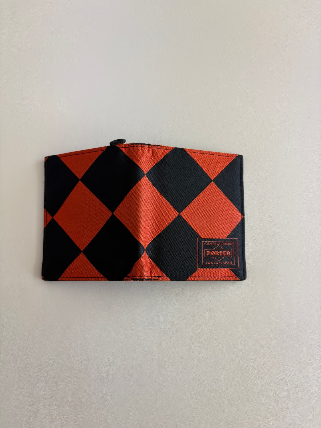 요시다 포터 다이아몬드 체크 패턴 카드 지갑 상품이미지4