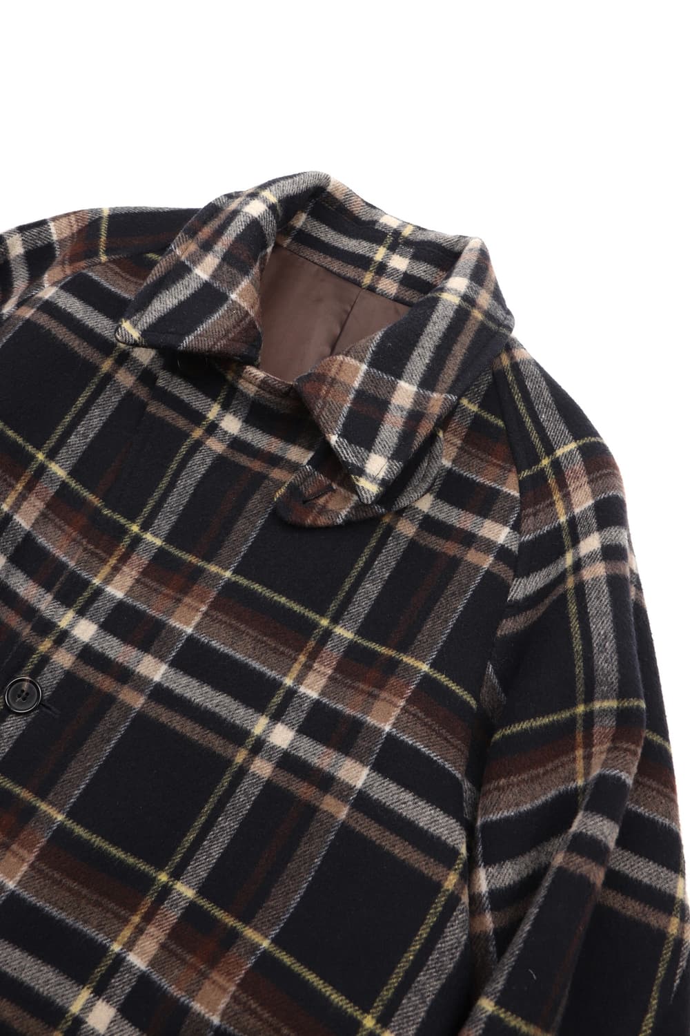 Shirter 벨티드 울 체크 코트 체크 네이비 상품이미지2