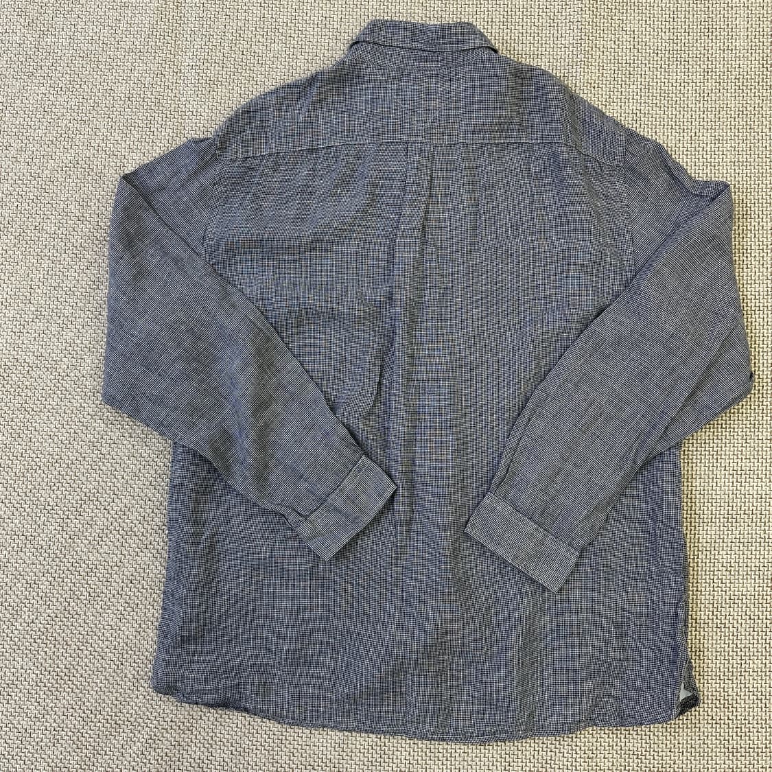 XXL 타미힐피거 린넨 잔체크 셔츠 0327D 상품이미지4
