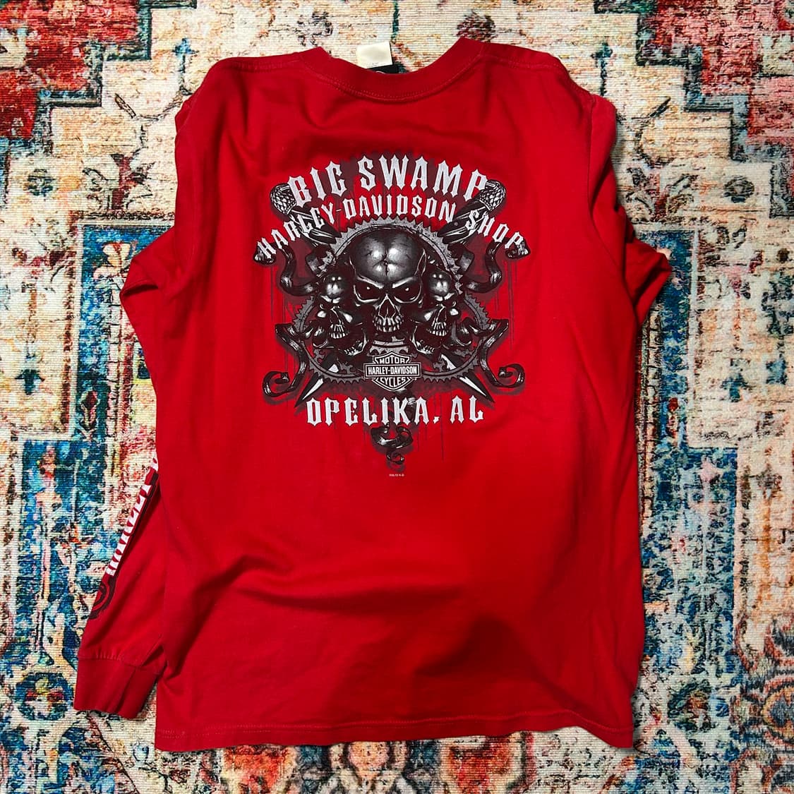 [M] 할리 데이비슨 암레터링 롱슬리브 상품이미지2