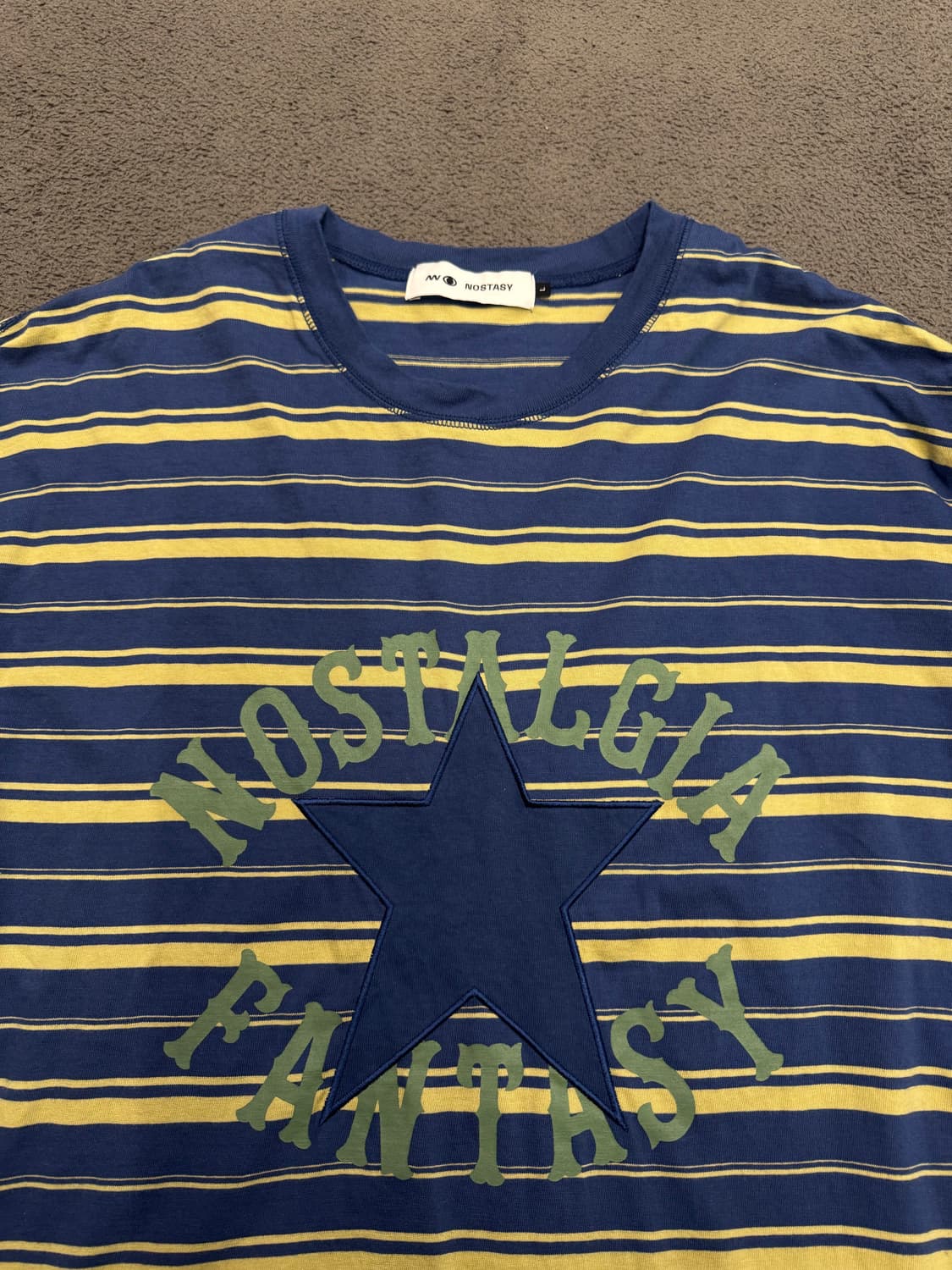 노스타시 스트라이프 스타 롱슬리브 처분 L 넉넉  상품이미지2