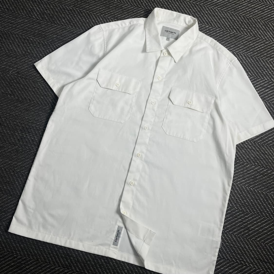 칼하트 wip 화이트 워크 반팔 셔츠y 3955 상품이미지1