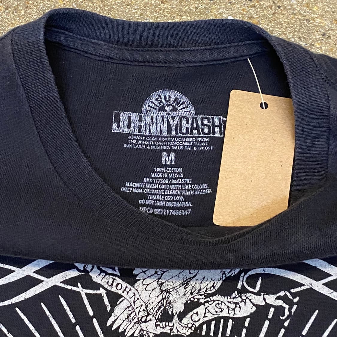 미국 빈티지 조니캐쉬 프린팅 락티셔츠 반팔티 상품이미지4
