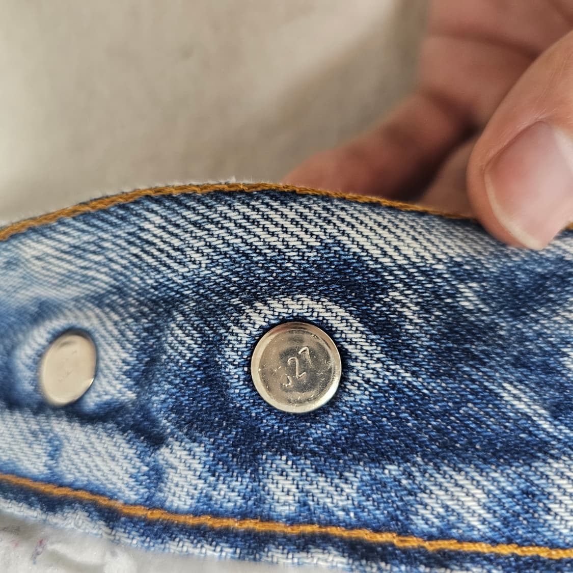 M 리바이스 USA 빈티지 청 데님 쉐르파 자켓 상품이미지5