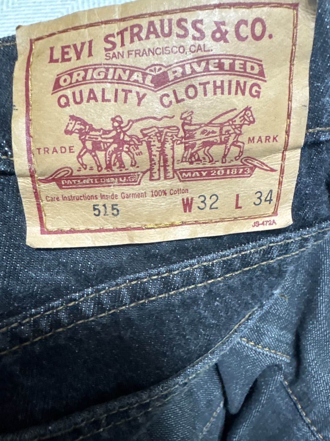 리바이스 515 흑청 상품이미지2