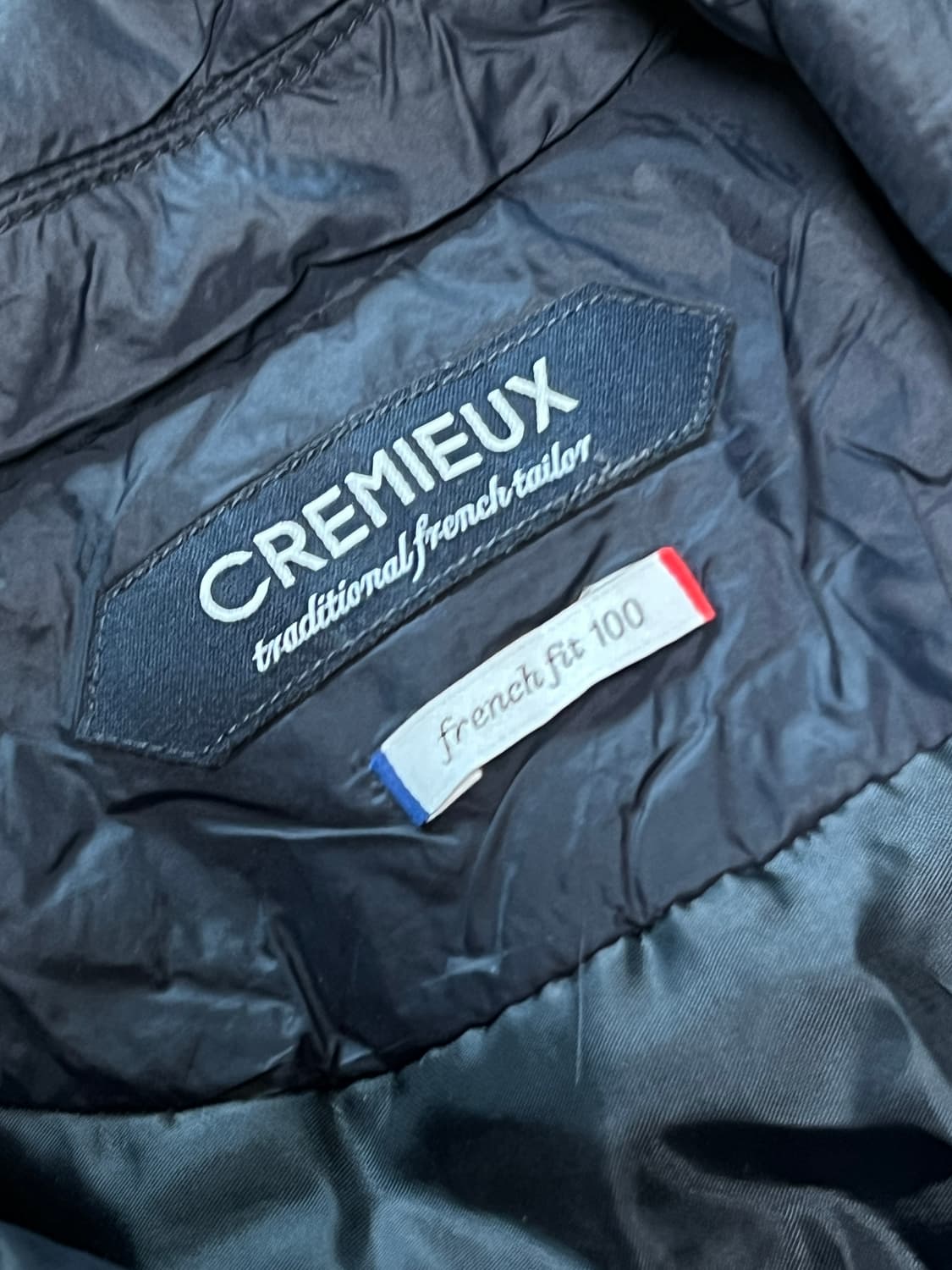 CREMIEUX 크레뮤 프렌치 핏 덕 다운 경량패딩 100 네이비 상품이미지3