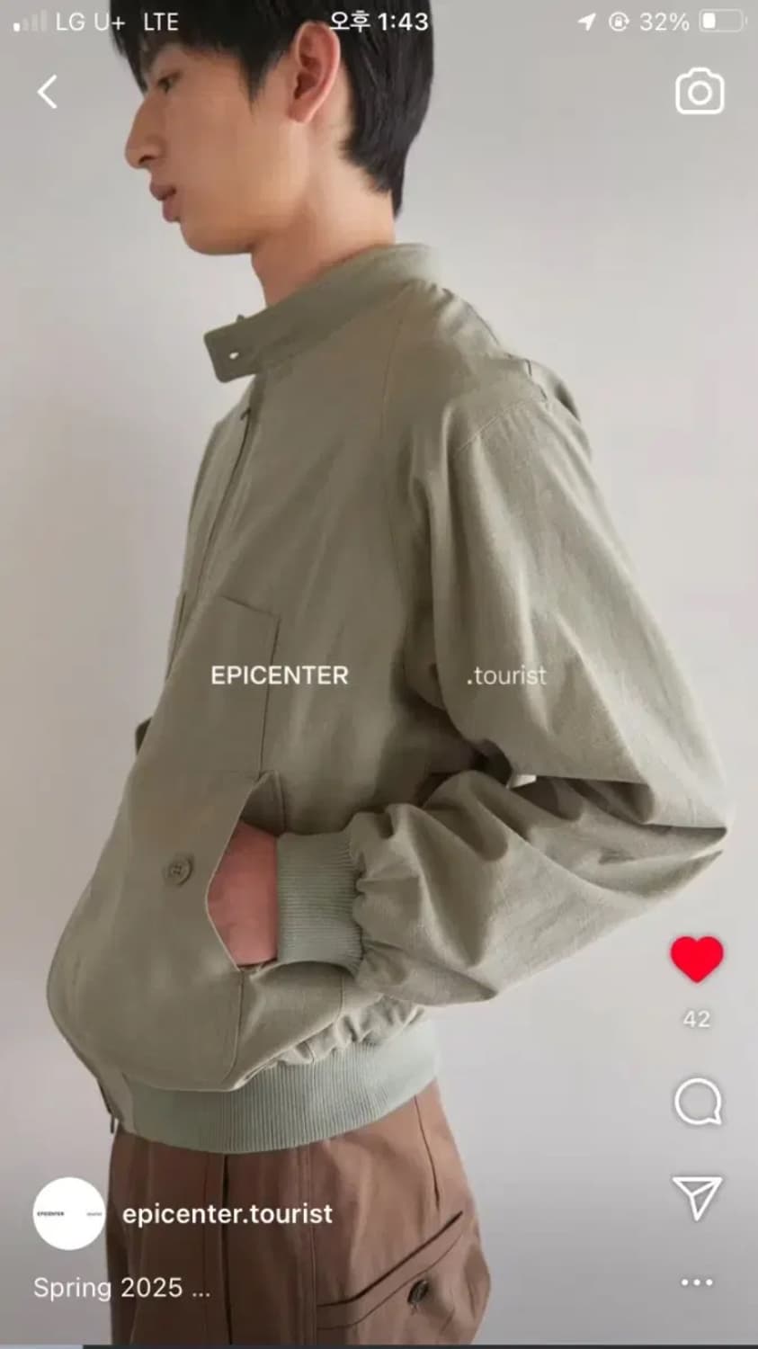 에피센터 투어리스트 헤링턴 자켓 m 상품이미지2