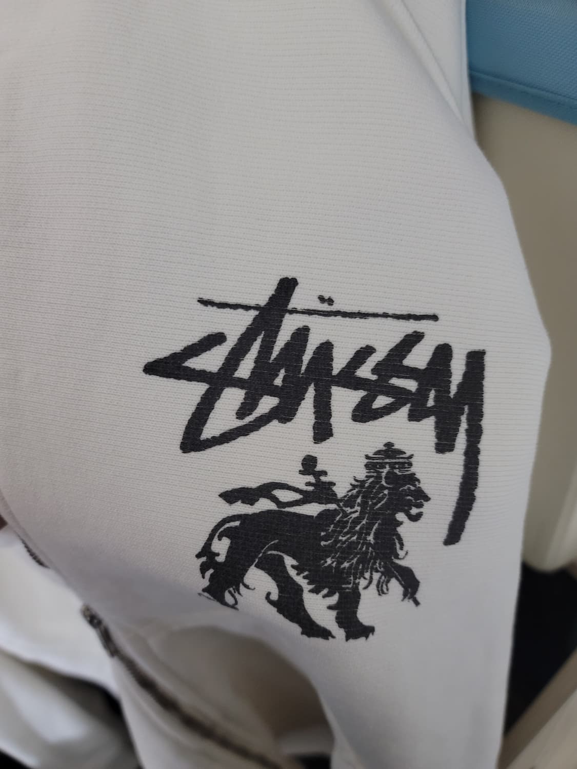 스투시 라이언 피그먼트 다이드 후드집업 네츄럴 상품이미지4