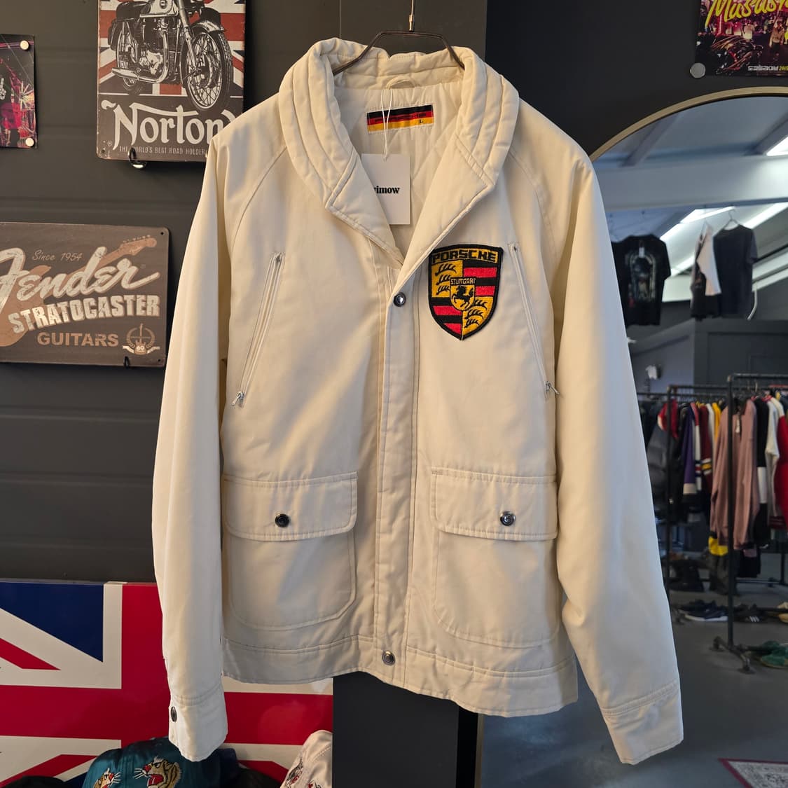 포르쉐 PORSCHE 자켓 화이트 크레스트 빈티지 상품이미지1