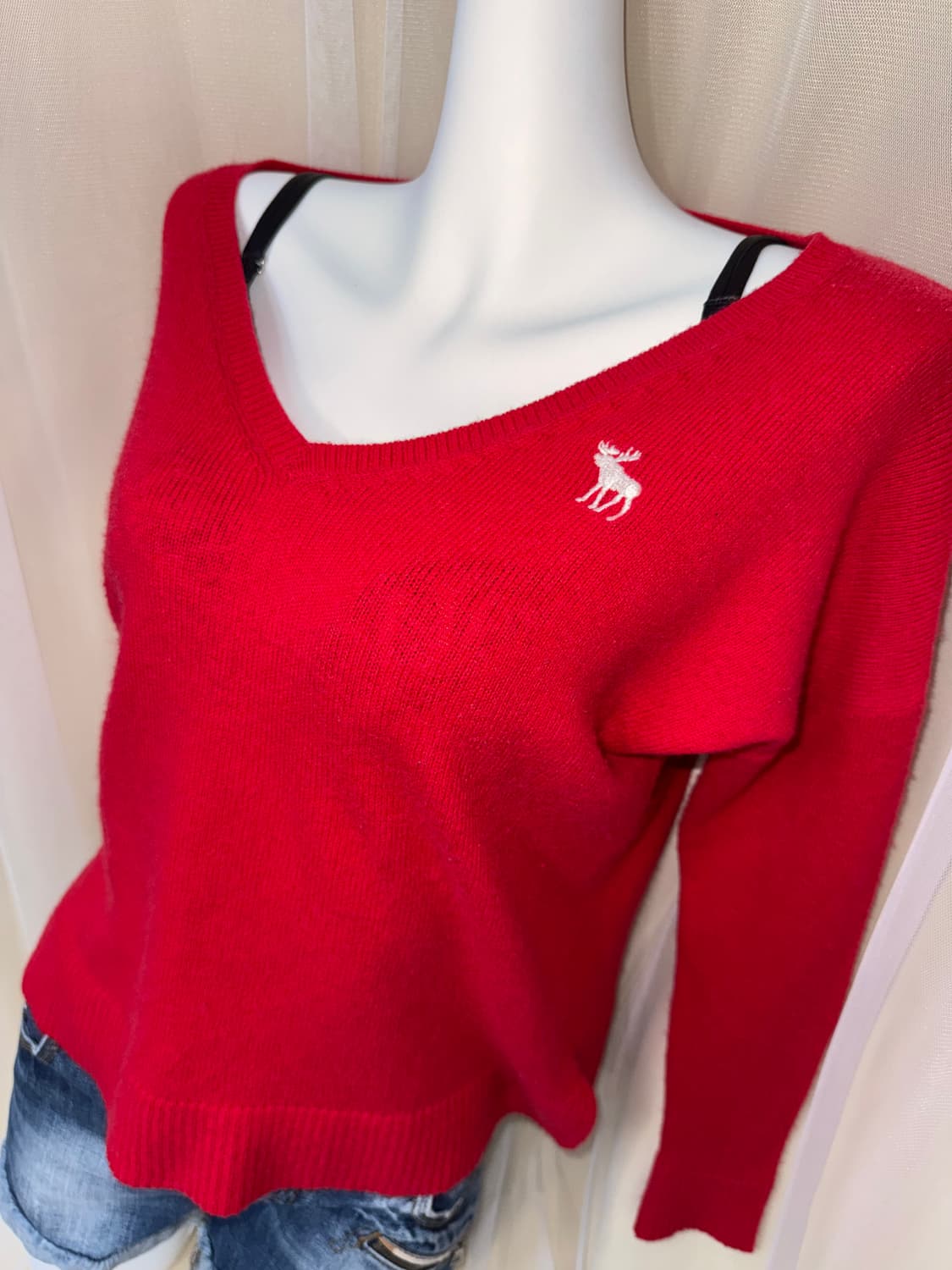 S Abercrombie & Fitch 브이넥 니트 스웨터 상품이미지2