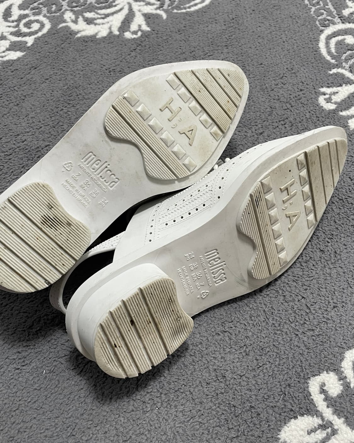 Melissa X Herchcovitch 러버 웨스턴 컷아웃 로퍼 샌들 상품이미지7