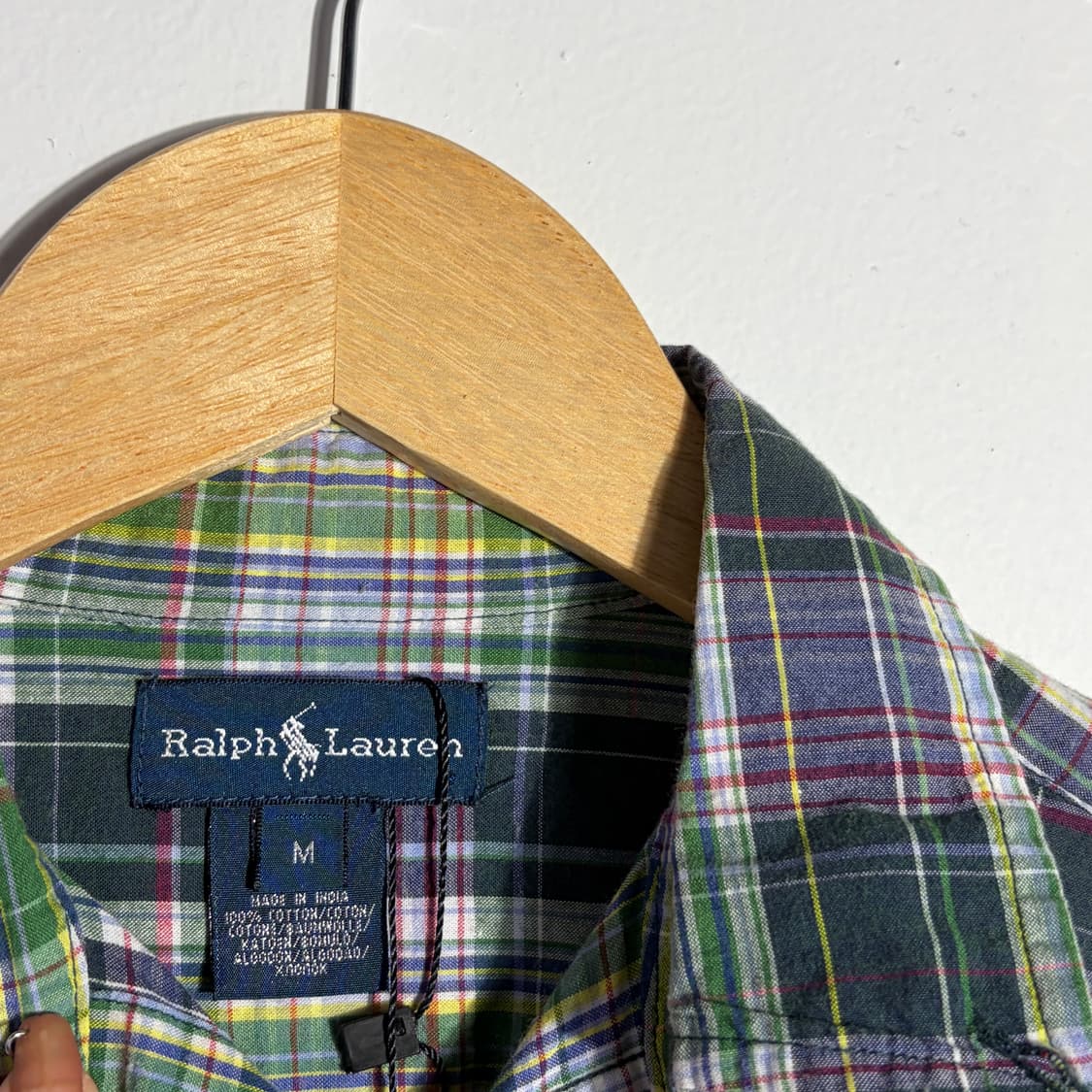 폴로 랄프로렌 빈티지 그린 체크 셔츠 (무료배송) 상품이미지2