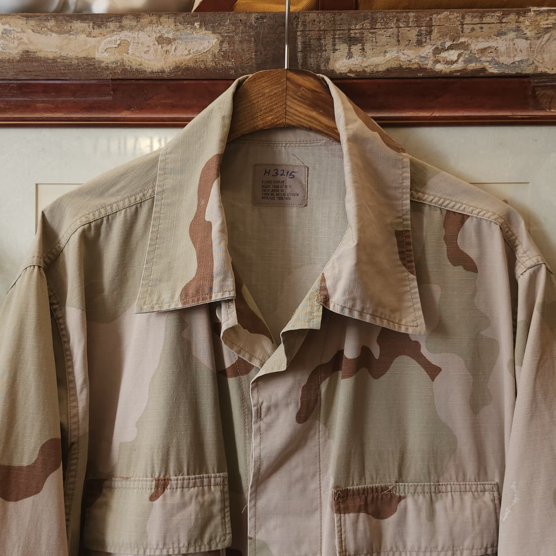 90s 미군 오리지널 사막 삼색 bdu 셔츠자켓 xl 레귤러 상품이미지4