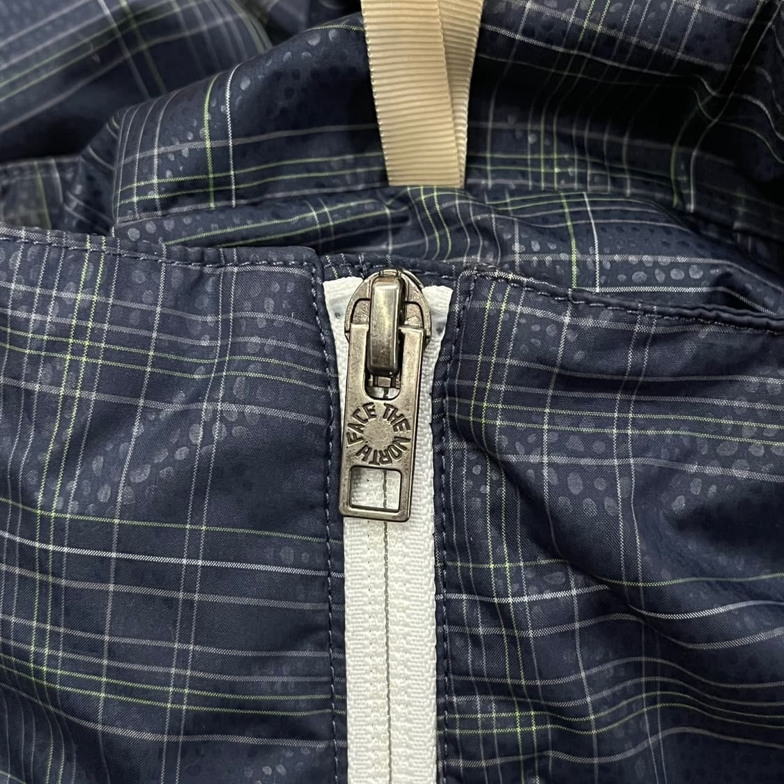 [정품/S] 노스페이스 체크 바람막이 네이비 b16 상품이미지7