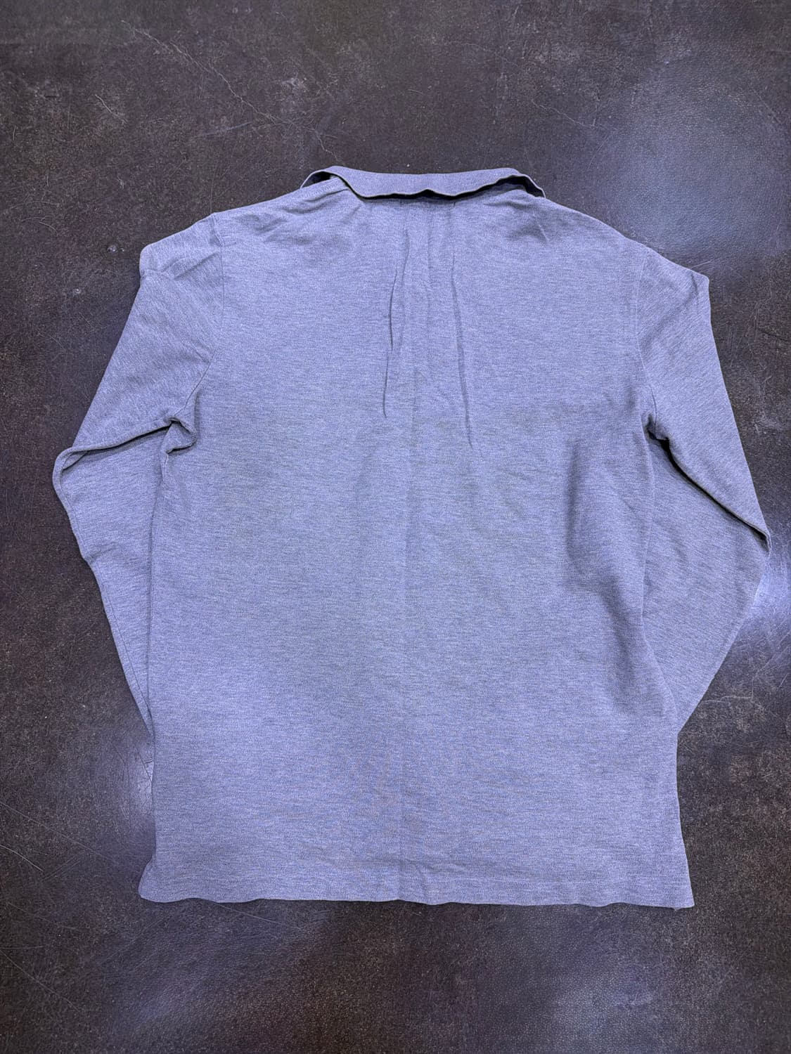 폴로 랄프로렌 슬림핏 카라넥 pkt 폴로셔츠 긴팔티 그레이 XL 상품이미지2