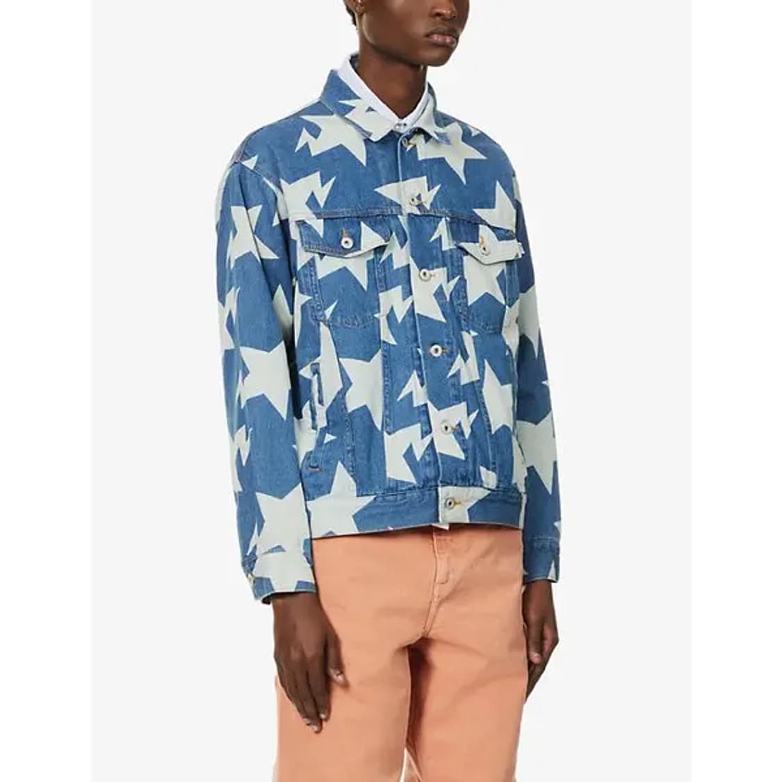 베이프 스타 패턴 루즈핏 데님자켓 상품이미지7