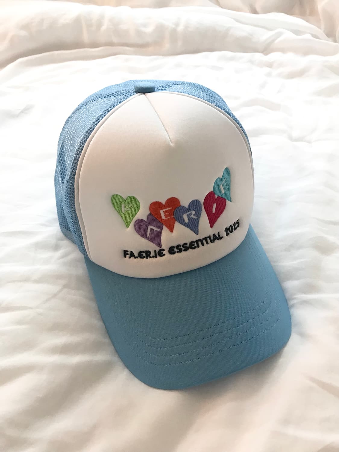 Shopfaerie 샵페어리 트럭커 캡 모자 블루 상품이미지3