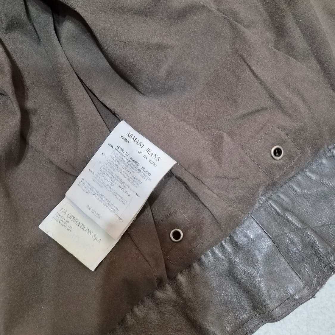 아르마니진 가죽자켓M 상품이미지6