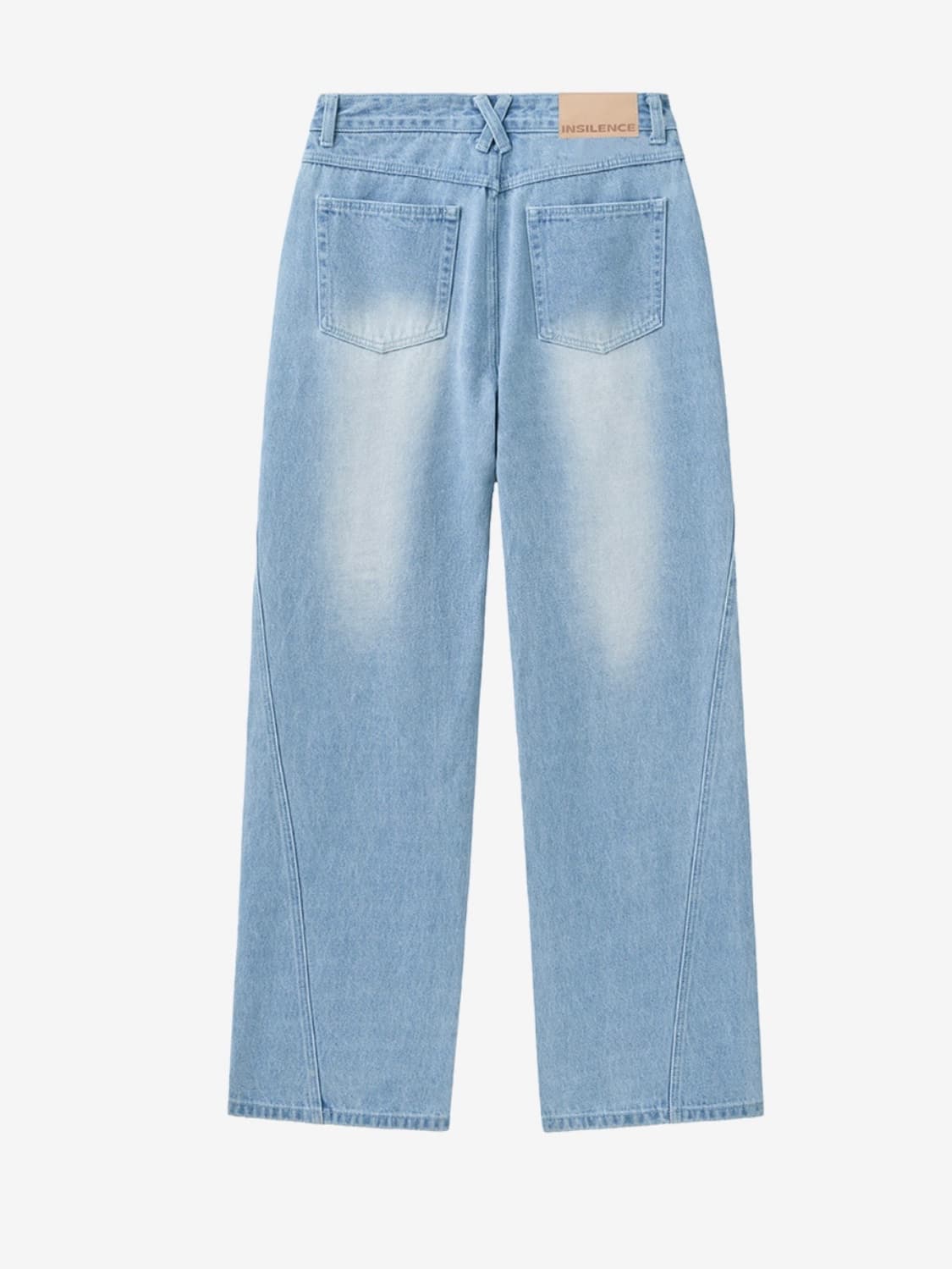 인사일런스 디바이드 와이드 데님 팬츠 블루 M 상품이미지6