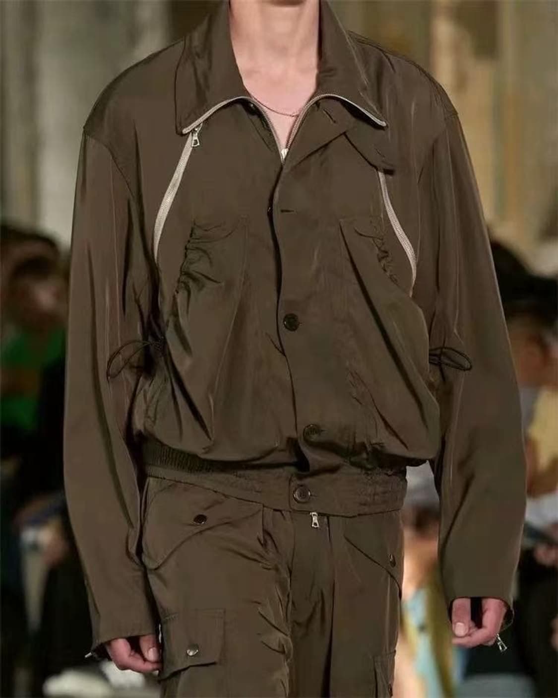 24ss 드리스 반 노튼 반본 테크니컬 봄버 자켓 L 상품이미지1