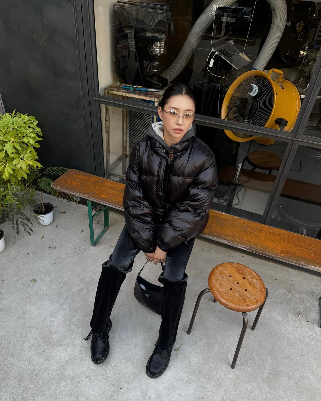 코드그라피 덕다운 푸파 숏패딩 상품이미지6