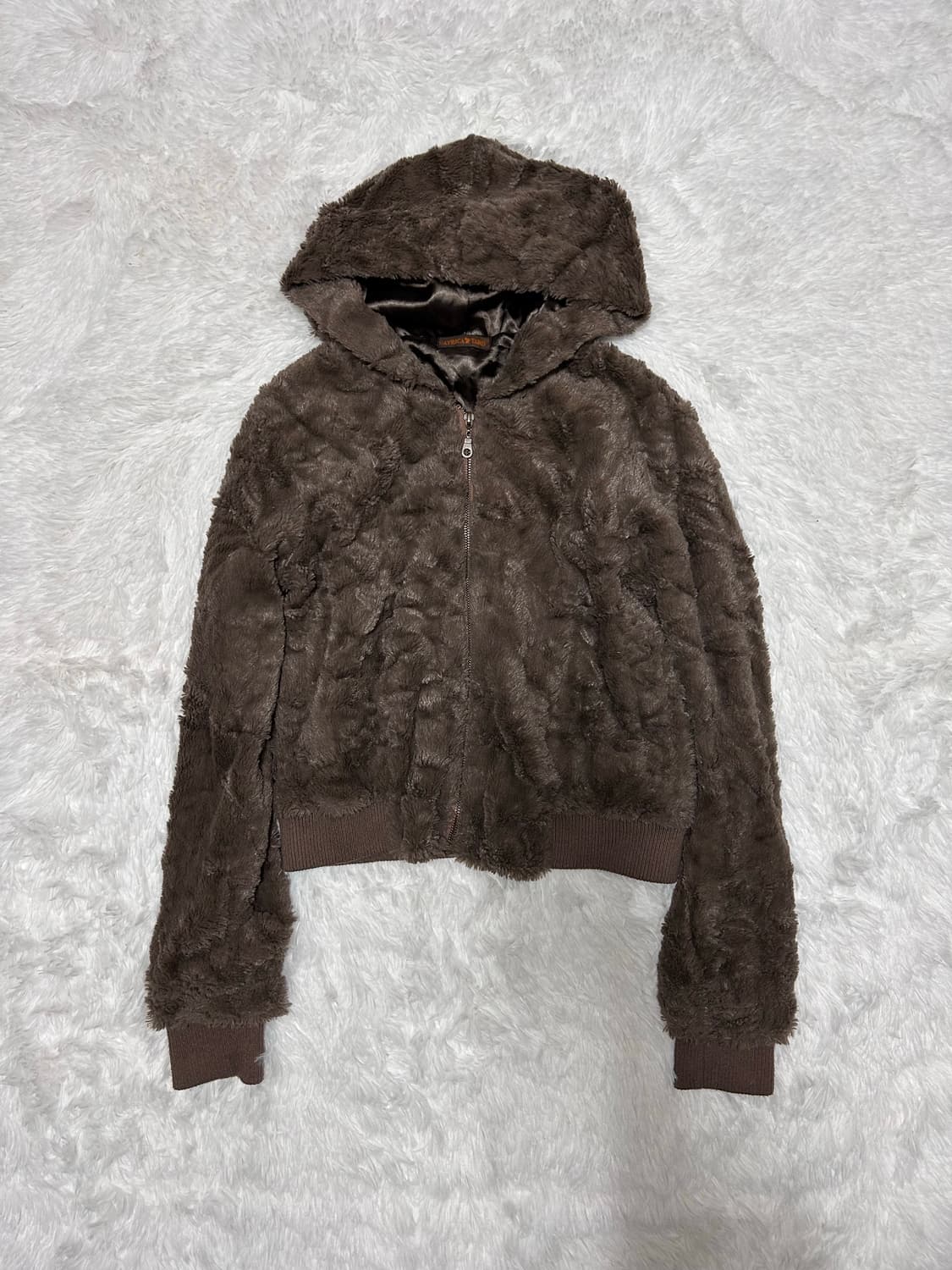 Taro fur fleece hood zip-up 상품이미지1
