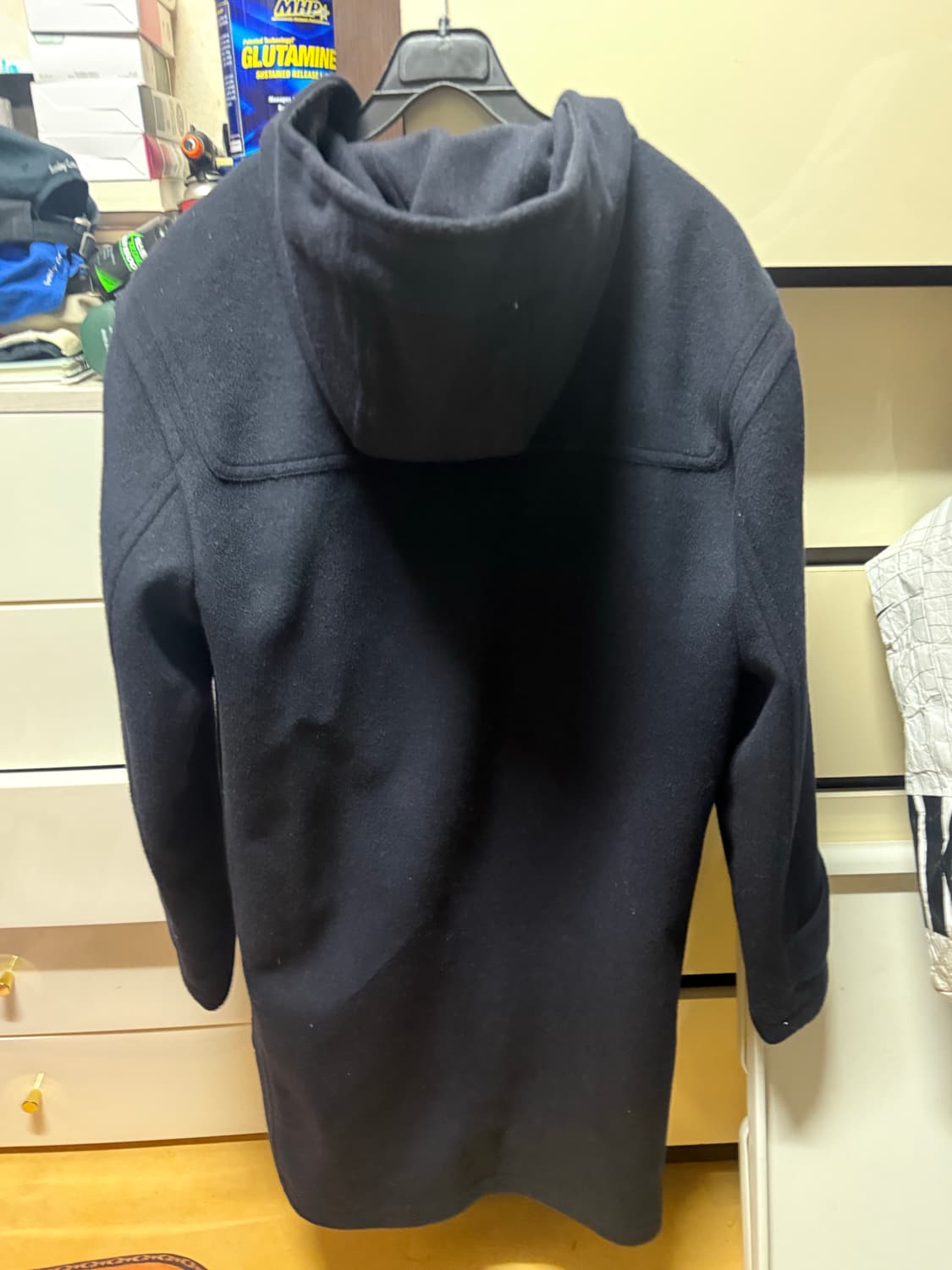 (L)로파이 오버핏 스테디 더플코트 네이비 상품이미지3