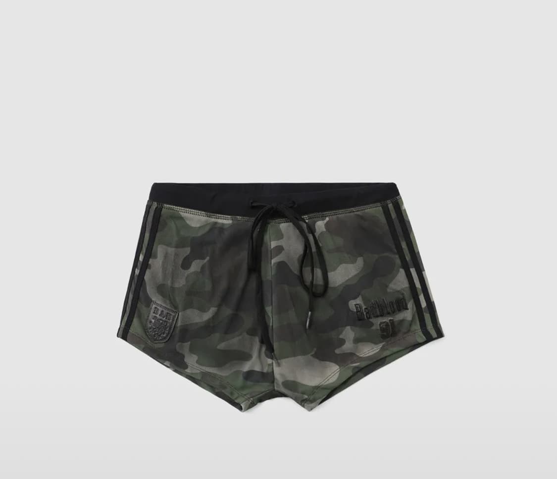 배드블러드 카모 숏츠 아쿠아 상품이미지1