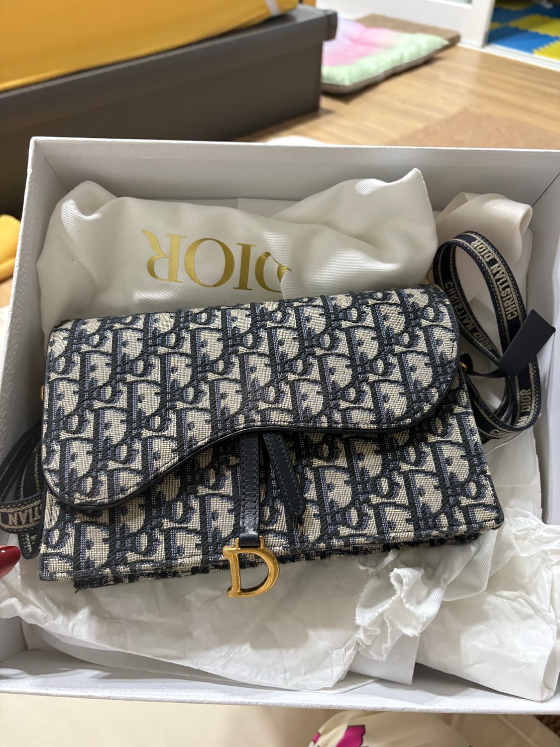 디올 새들 woc체인백 + 크로스끈 상품이미지10