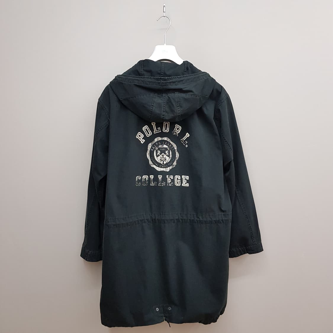 폴로  랄프로렌 로고레터링 후드 롱 파카 자켓 L사이즈 상품이미지4
