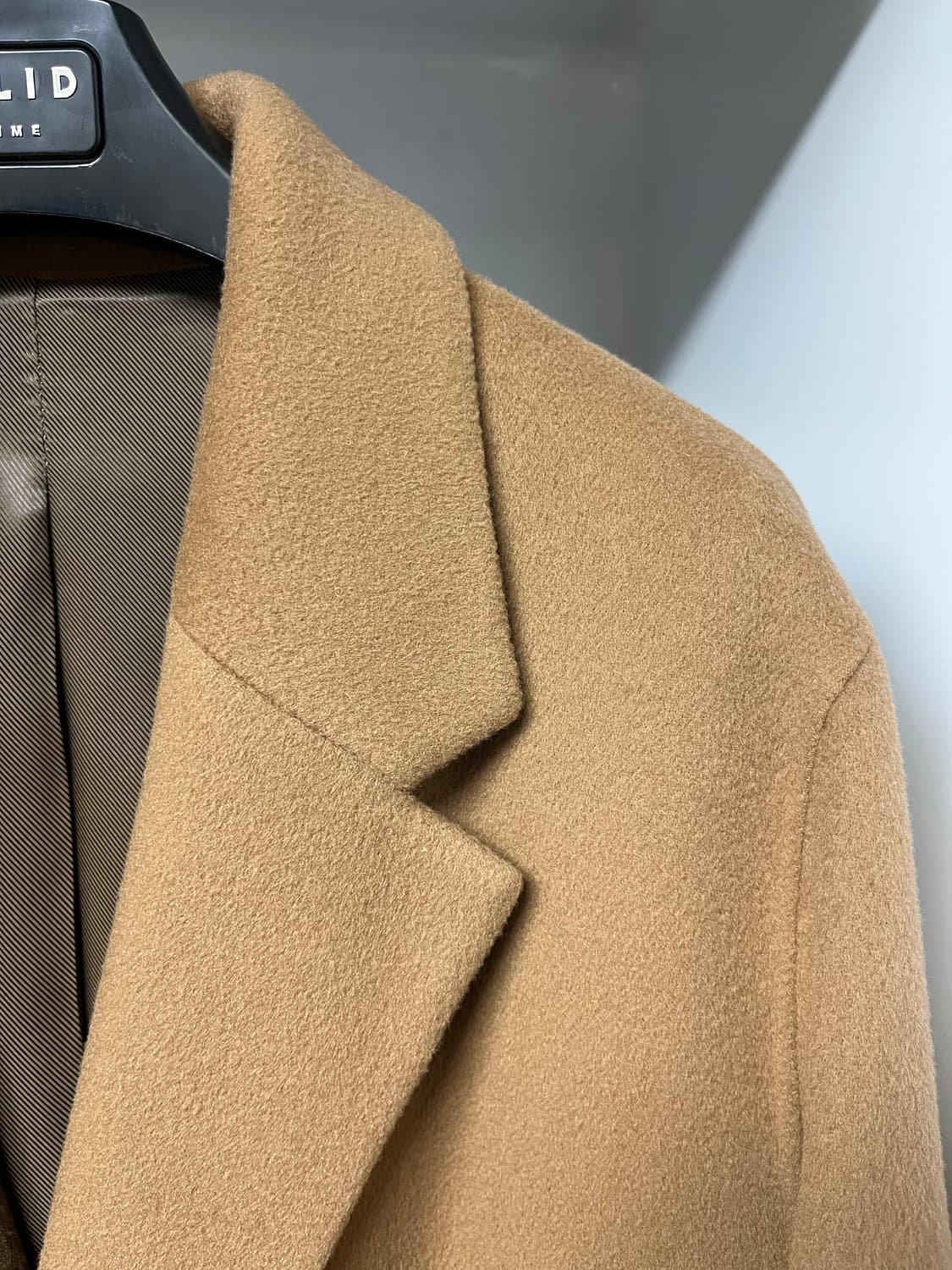 솔리드옴므 베이지 캐시미어 핸드메이드 코트 46사이즈 상품이미지3