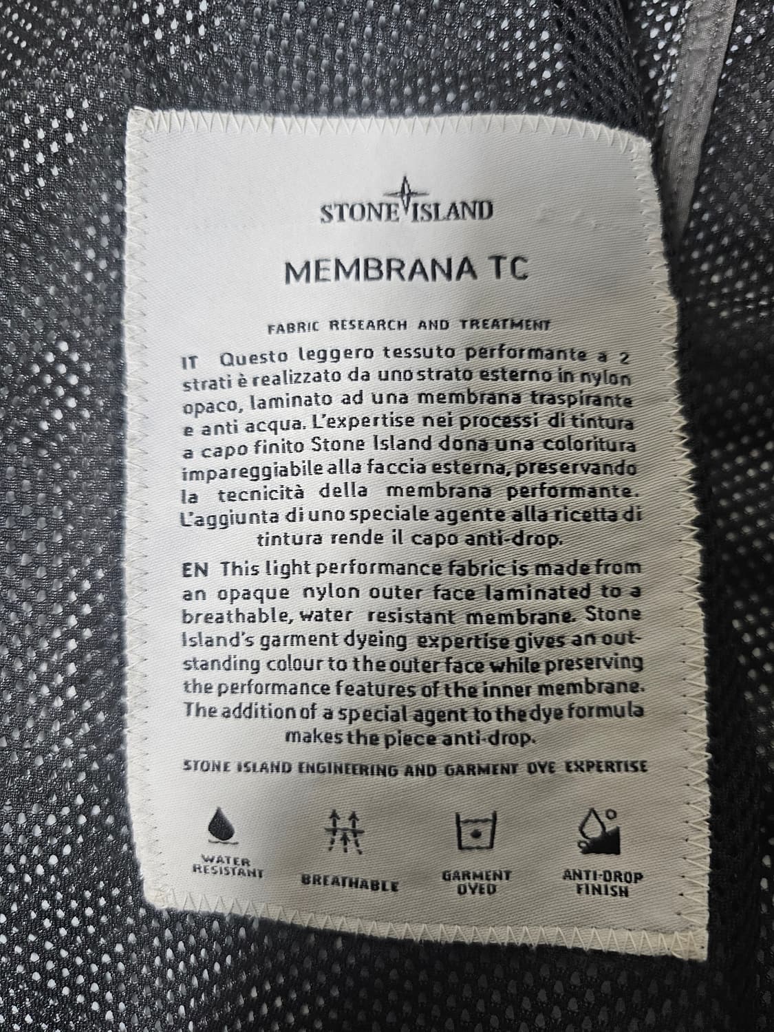 스톤아일랜드 멤브라나 롱 자켓 상품이미지7