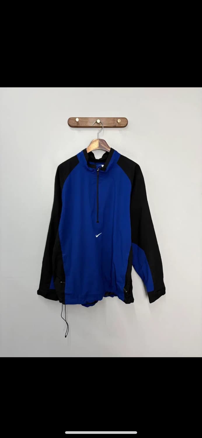 나이키 스우시 올드스쿨 블루블랙 아노락 반집업 자켓 H2318 상품이미지2