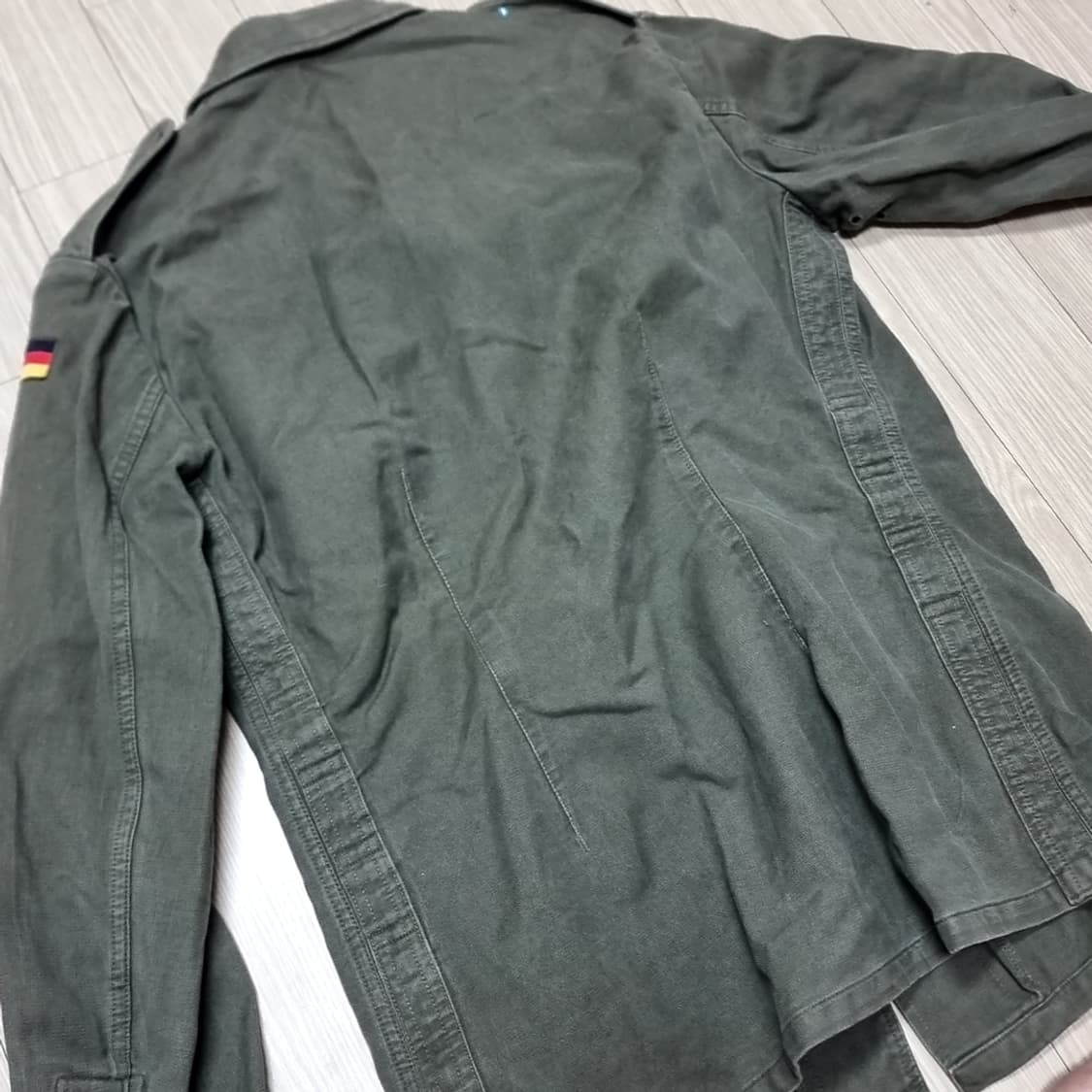 독일군 hbt 빈티지 야상 자켓 카키색 남방 스타일(100) 상품이미지4