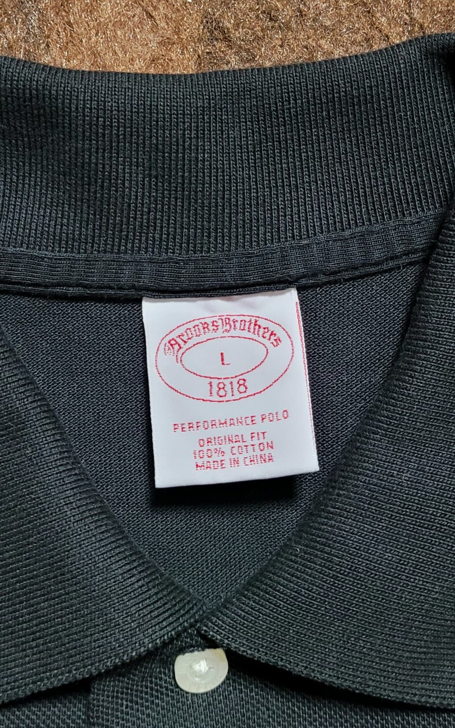 미국 BROOKS BROTHERS 남성용 블랙 피켓셔츠(L) 상품이미지5